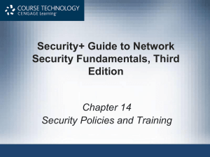 Security+ Guide to Network Security Fundamentals, Third Edition Chapter 14