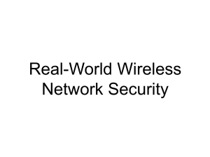Real-World Wireless Network Security