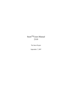Snort Users Manual 2.8.0 TM