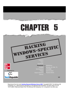 CHAPTER 5 Hacking Windows-Specific