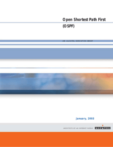 Open Shortest Path First (OSPF) Januar y, 2003