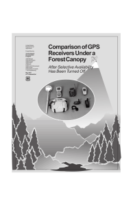 Comparison of GPS Receivers Under a Forest Canopy