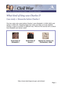 What kind of king was Charles I?