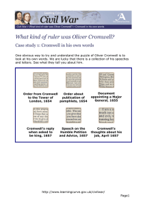 What kind of ruler was Oliver Cromwell?