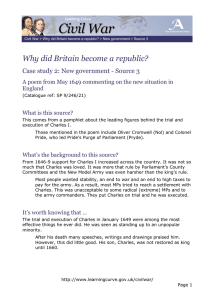 Why did Britain become a republic? England