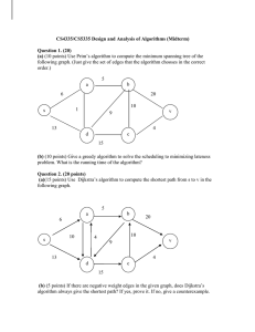 CS4335/CS5335 Design and Analysis of Algorithms (Midterm) Question 1. (20) (a)