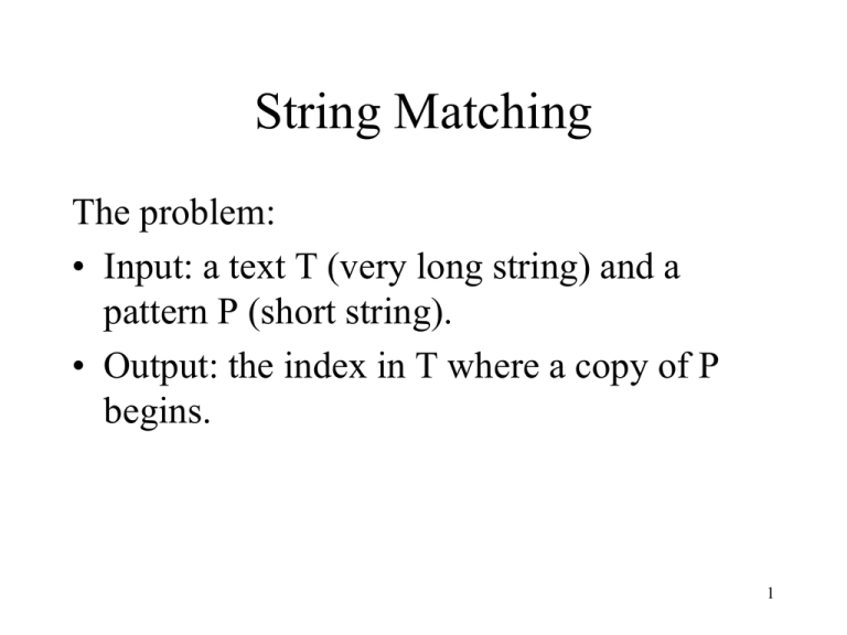 String Matching