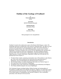 Outline of the Geology of Svalbard