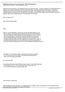 Getting to Know Linux Security: File Permissions
