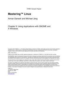 Mastering™ Linux Arman Danesh and Michael Jang X Windows