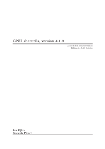GNU sharutils, version 4.1.9 Jan Dj¨ arv Francois Pinard