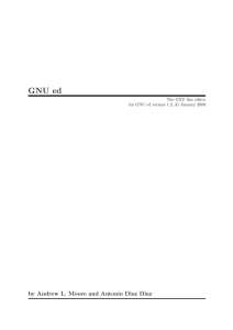 GNU ed by Andrew L. Moore and Antonio Diaz Diaz