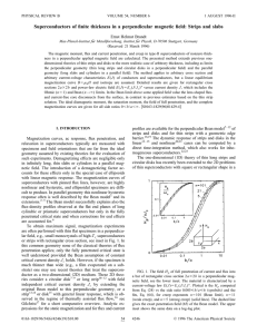 Superconductors of finite thickness in a perpendicular magnetic field: Strips... Ernst Helmut Brandt