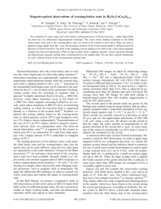 Magneto-optical observations of crossing-lattice state in Bi Sr CaCu O