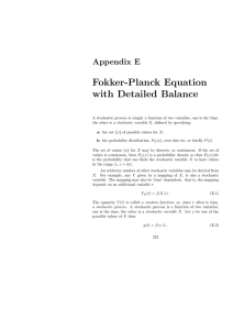 Fokker-Planck Equation with Detailed Balance Appendix E