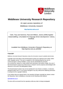 Middlesex University Research Repository An open access repository of Middlesex University research