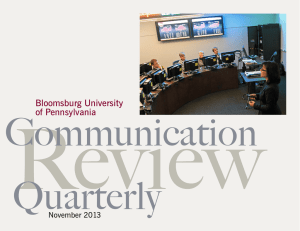 Review Communication Quarterly Bloomsburg University