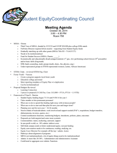 Student EquityCoordinating Council Meeting Agenda October 30, 2014