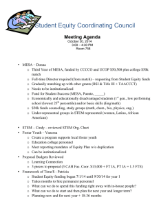 Student Equity Coordinating Council Meeting Agenda