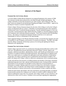 Abstract of the Report