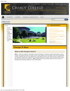 Chabot College  Home Courses