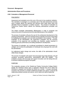 Personnel - Management  Administrative Rules and Procedures