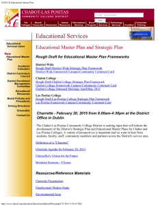 Educational Services Educational Master Plan and Strategic Plan