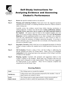 Self-Study Instructions for Analyzing Evidence and Assessing Chabot’s Performance