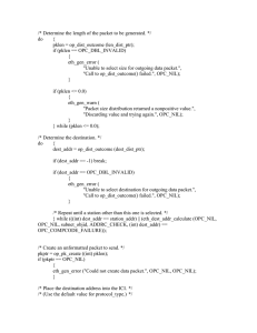 /* Determine the length of the packet to be generated. */ do {