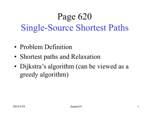 Page 620 Single-Source Shortest Paths