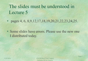 The slides must be understood in Lecture 5