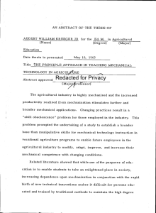 Redacted for Privacy Date thesis is presented rofessor