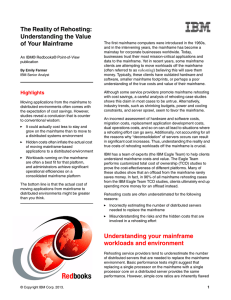 The Reality of Rehosting: Understanding the Value of Your Mainframe