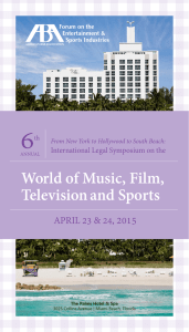 6 World of Music, Film, Television and Sports , 2015
