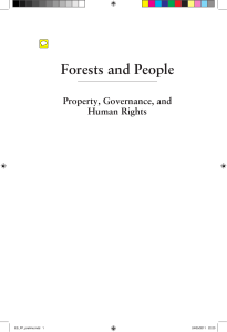 Forests and People Property, Governance, and Human Rights ES_FP_prelims.indd   1