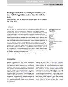 Discharge sensitivity to snowmelt parameterization: a