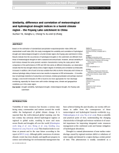 Similarity, difference and correlation of meteorological