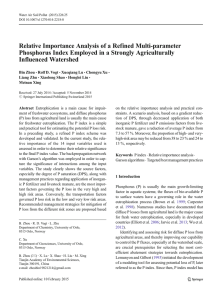 Relative Importance Analysis of a Refined Multi-parameter