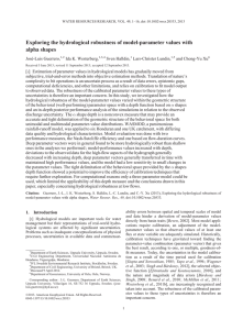 Exploring the hydrological robustness of model-parameter values with alpha shapes