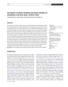 The impacts of climate variability and human activities on stream