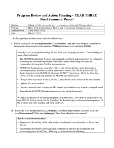 Program Review and Action Planning – YEAR THREE Final Summary Report