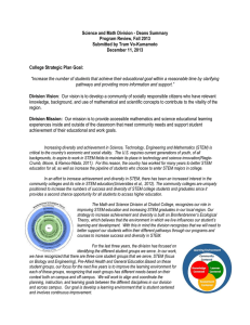 Science and Math Division - Deans Summary Program Review, Fall 2013