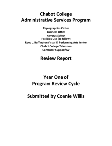 Chabot College Administrative Services Program