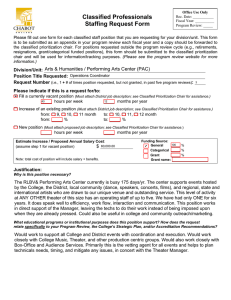 Classified Professionals Staffing Request Form
