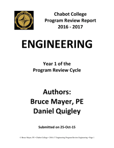 ENGINEERING Authors: Bruce Mayer, PE Daniel Quigley