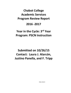 Chabot College Academic Services Program Review Report 2016 -2017