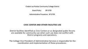 CIVIC CENTER AND OTHER FACILITIES USE