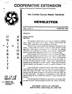 COOPERATIVE EXTENSION NEWSLETTER u A