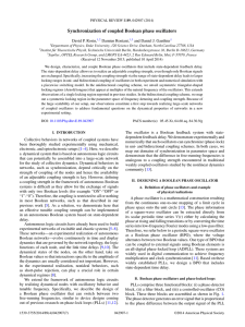 Synchronization of coupled Boolean phase oscillators osin, Rontani, Gauthier