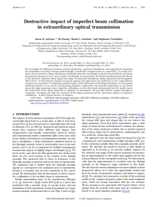 Destructive impact of imperfect beam collimation in extraordinary optical transmission